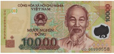 Traveling to Vietnam 10K note