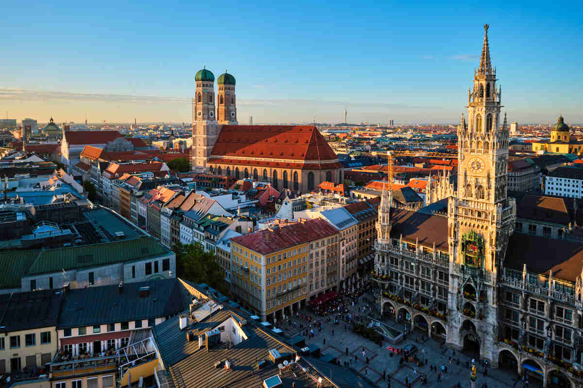 Aerial View of Munich Germany