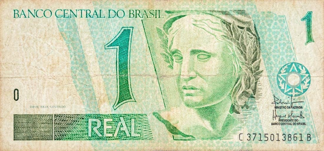 Brazil $50 REAIS Banco Central Do Brasil Bank Note Paper