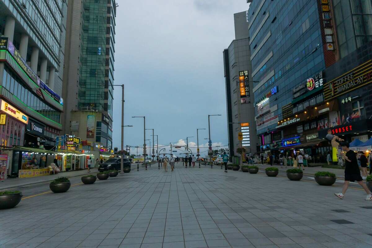 View of Busan street, as a great place for digital nomads