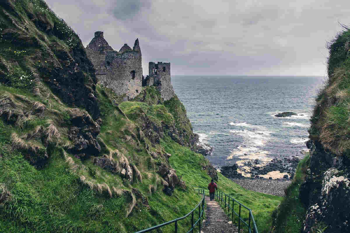 Medieval Castle on the Seaside Ireland