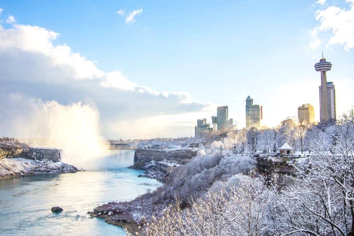 Niagara Falls Canada in winter 