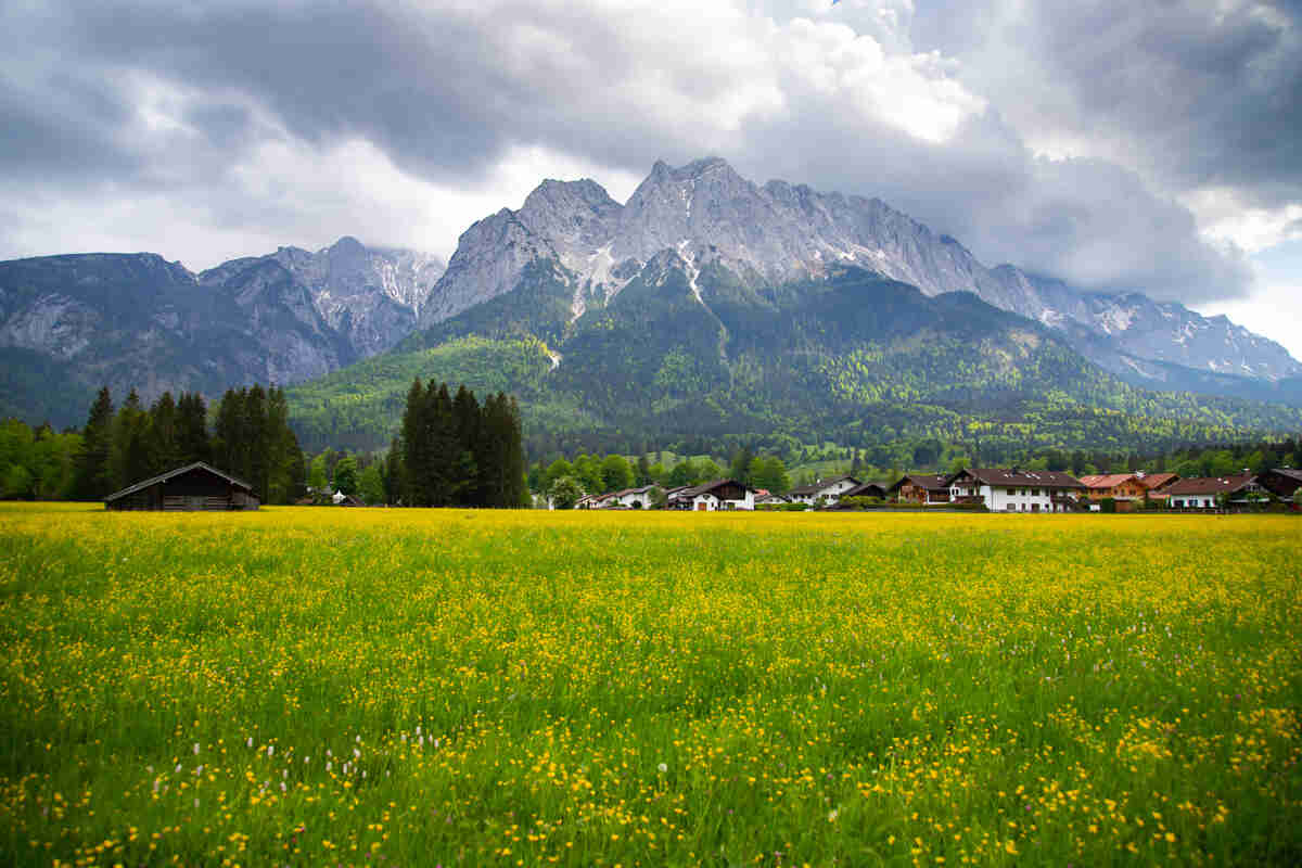 Zugspitze Mountain Peak in Germany